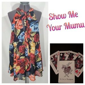 New Show Me Your Mumu Tess Floral Trapeze Dress S